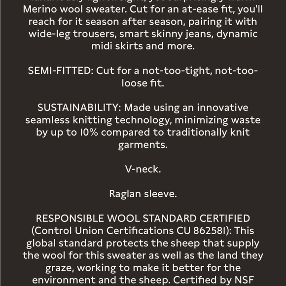 NWT banana republic 100% merino wool BLACK Lina v neck sweater - Picture 4 of 6